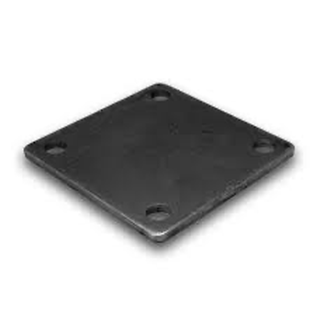 4" Wrought Square Metal Base Plate