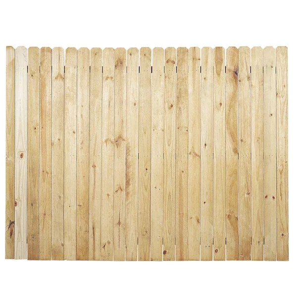  6 ft x 8 ft #3 Pressure Treated DE/FT Panel 6" Picket Special (TRCM Panel)
