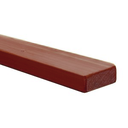 2x4x12 Cedar Lumber Stained Medium Brown