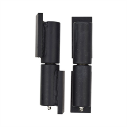 [44-2003-E] Black 5 in. Standard Barrel Hinge, welded pads, stainless pin with ball bearing pair
