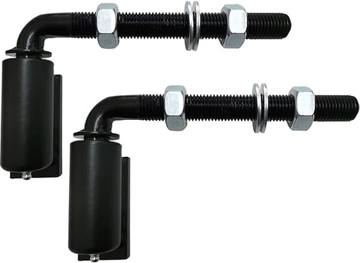[44-2005-ADJ] 3/4" Steel J-Bolt Adjustable Barrel Hinge 7'' Pair